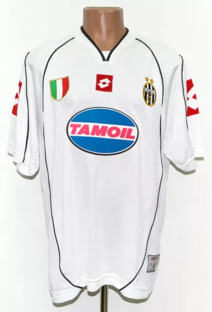 Juventus Italy 2002/2003 Away Football Shirt Jersey Lotto Size L