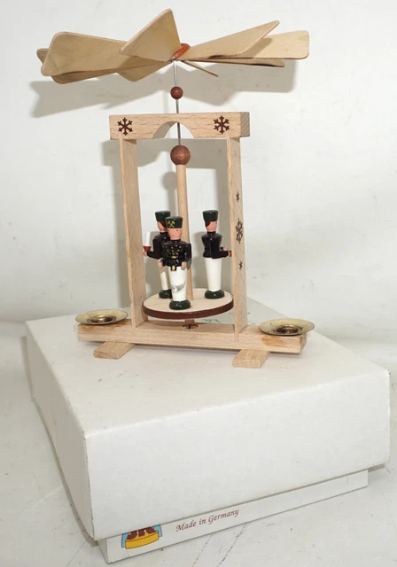 Pyramid with miner small 16 cm ore mountains miniature