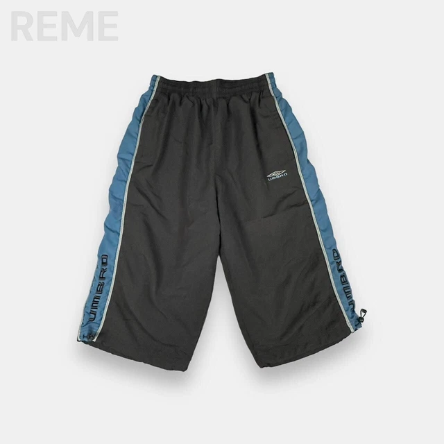 Umbro vintage embroidered grey and blue shorts size M