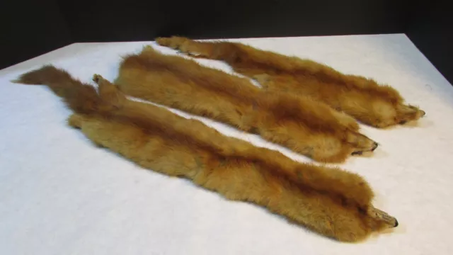 White House Mink Fur Pelts Vintage Animal Hides Skin Taxidermy Lot Of 3 Weill