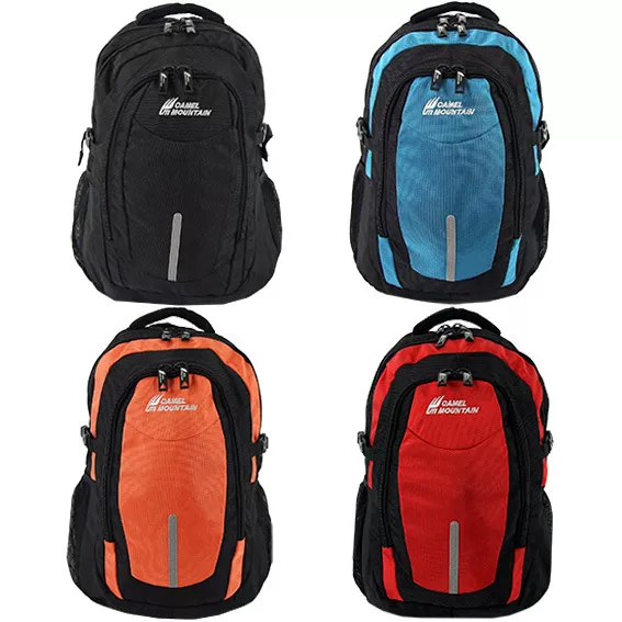38L School Backpack Travel Daypack Hiking Laptop Nylon Bag Lugage Black Blue Red