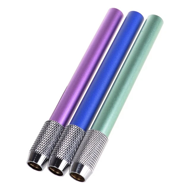 Soporte extensor alargado para lápiz de metal 3 piezas aleatorio D4A2