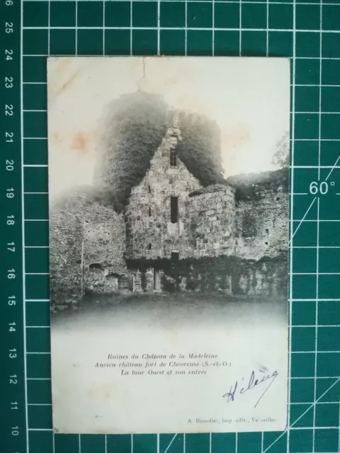 Sb192 CPA Be Circa 1900 - Ruins Castle Of La Madeleine Tour West - Chevreuse