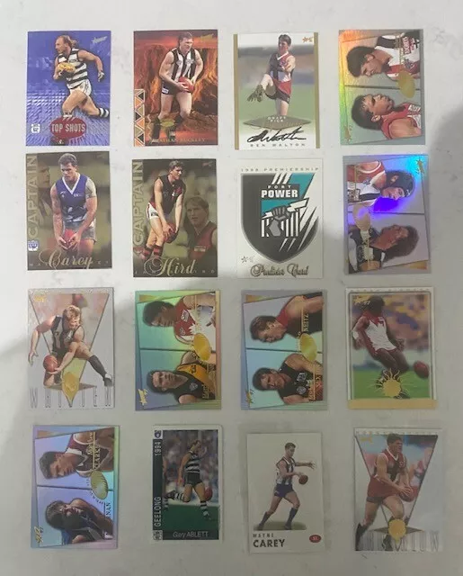 Various Afl Insert Cards From The 1990S Futera Sassy Dynamic Gary Ablett Carey