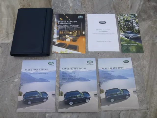 Range Rover Sport L494 Owners manual handbook pack & wallet 2015 print