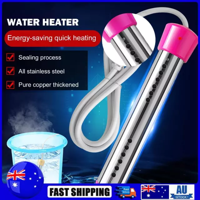 3000W Instant Water Heater Immersion Water Heater (3000 W Red UK Plug Auto Off)