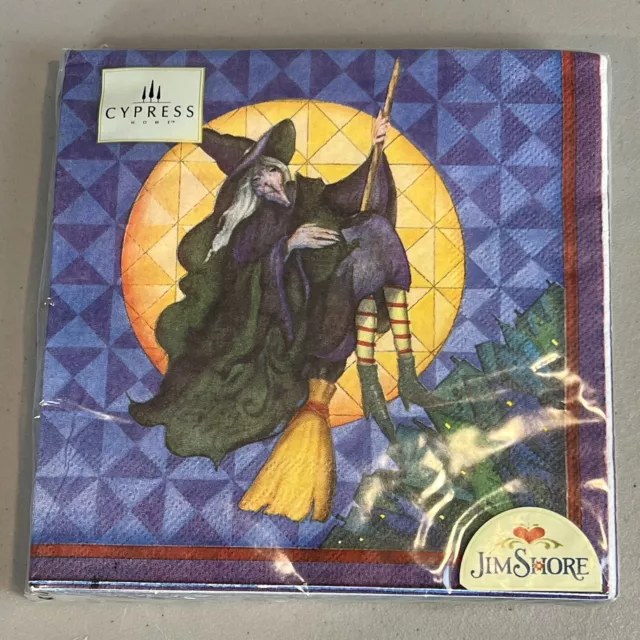 Jim Shore Halloween Witch Paper Napkins Package of 20 by Cypress New