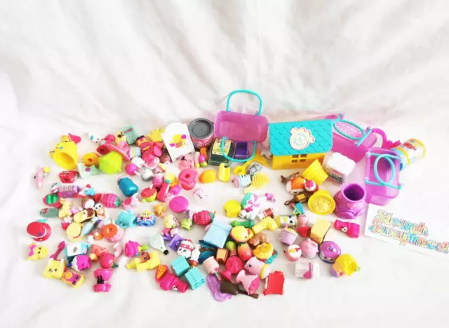 Shopkins Collection of figures and accessories and similar small toys