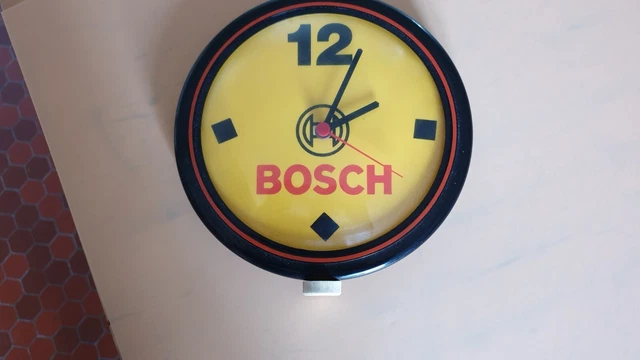 Ancienne pendule publicitaire auto moto  BOSCH