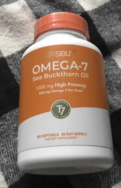 SIBU ~ Omega 7 ~ Sea Buckthorn Oil ~ 60Ct ~ Sealed ~ Exp. 06/2025