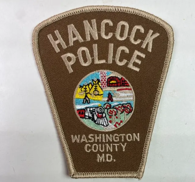 Hancock Police Washington County Maryland MD Patch J8