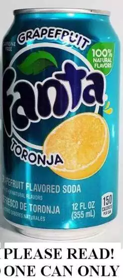 Fanta Pompelmo Mexican-American " Toronja " USA 2020 Nuovo Completo 355ml Can