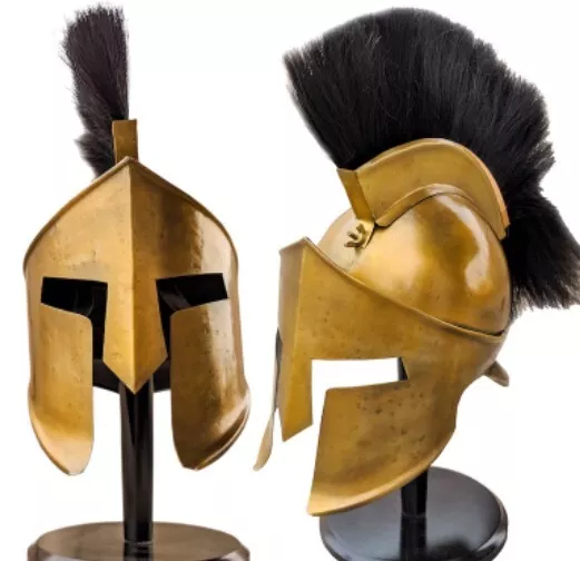 Wearable Spartan Helmet Knight Leonidas 300 Movie Greek King Larp Armor Costume