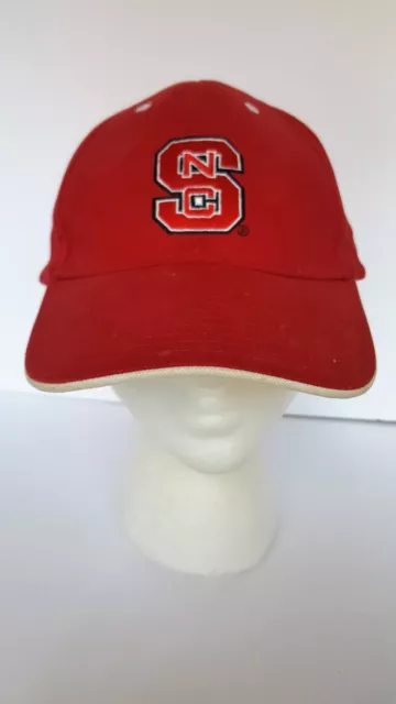 NC State University Red Ball Cap Hat North Carolina Wolfpack Adjustable Strap