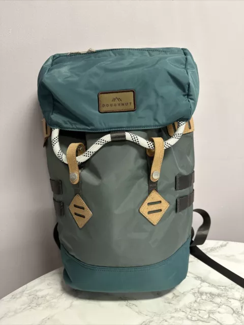Doughnut Backpack Rucksack Bag Green Weekend Travel Hand Luggage