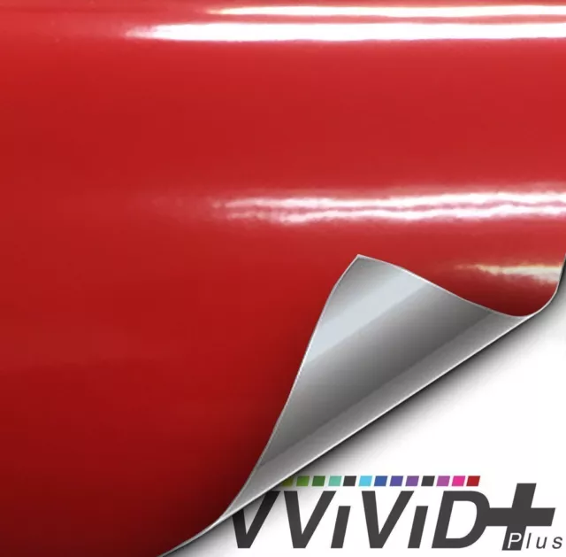 VVivid 2020 VVivid+ Gloss Rosso Corsa Red Vinyl Car Wrap Film | V195