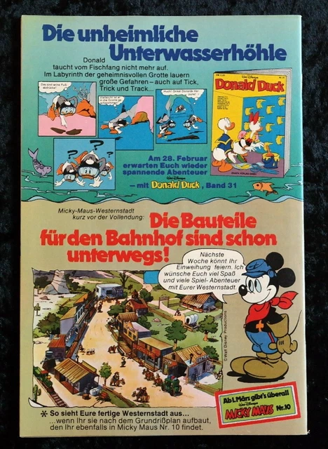 Micky Maus 1977 Heft 9 mit Beilage und Schnipp (Ehapa) TOP Zustand Z1+ 2