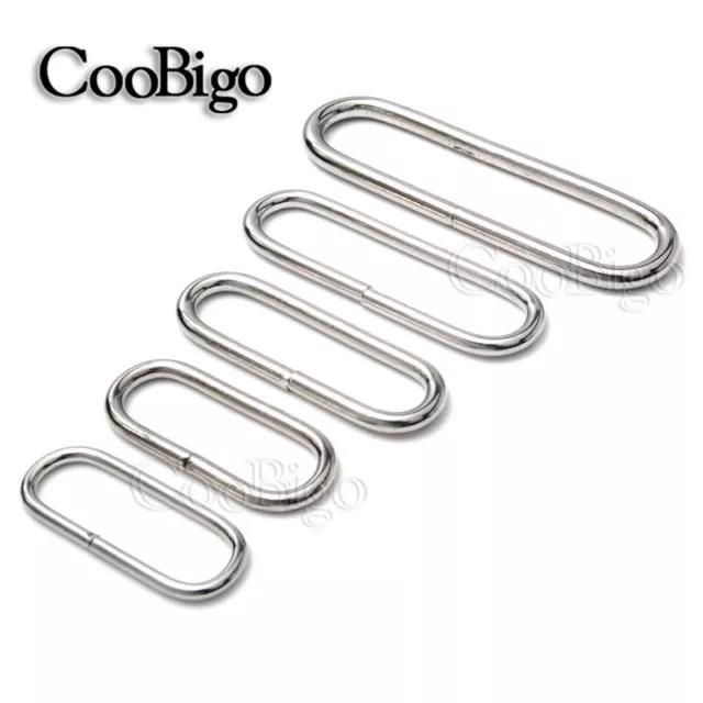 1''~2"Metal Loop Oval O-Rings Non-welded D Ring Bag Handbag Webbing Lether Craft