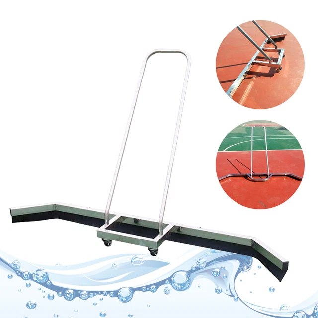 WATER PUSHER HEAVY Duty Tennis Court Squeegee Dew Broom Surface Water