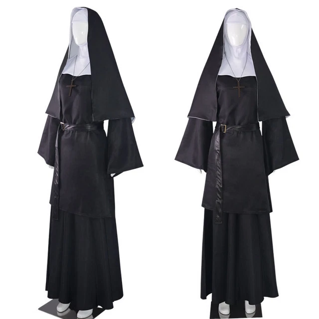 2023 NEW HALLOWEEN Scary Nun costume costume Ghost nun cosplay full set