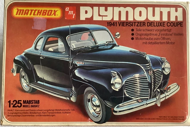A34 1:25 MATCHBOX AMT KIT PK-4112 CHEVY CHEVROLET BEL AIR COUPE 1957