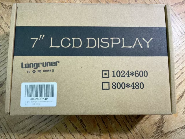 Longruner 7" LCD Display 1024 x 600 touchscreen touch NEW