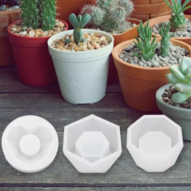 Plant Pot Molds Form Arts Craft High Heat Resistance DIY Flowerpot Clay Mold