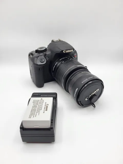 Canon Rebel T3i 18MP DSLR Camera - 18-55mm Lens + 0.45x Wide Adaptor Tested