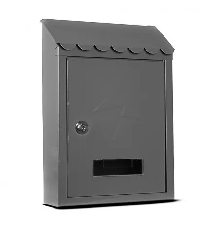 Buzon exterior SBL gris de metal para paqueteria correo de pared