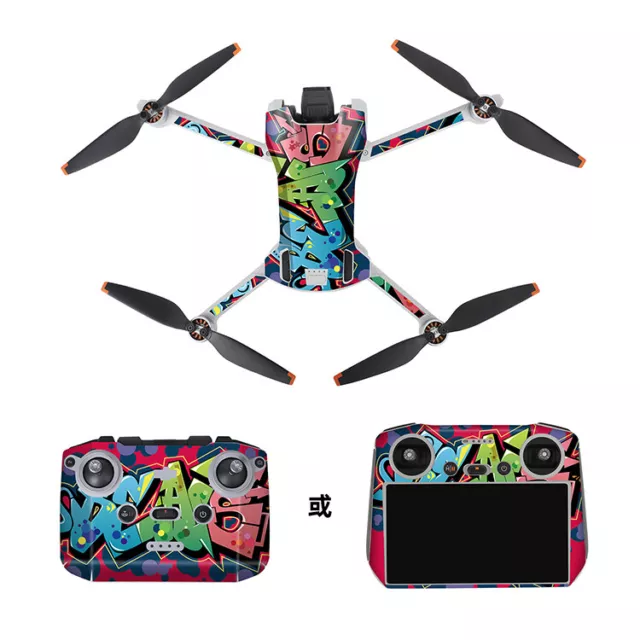 For DJI Mini 3 Drone RC Remote Control Drone Wrap Sticker Skin Decal Accessories