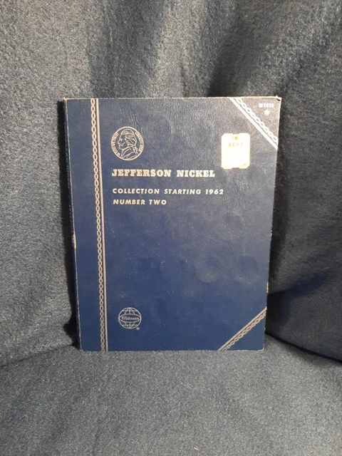 Whitman JEFFERSON NICKEL Collection Book #9039 1962 Number Two