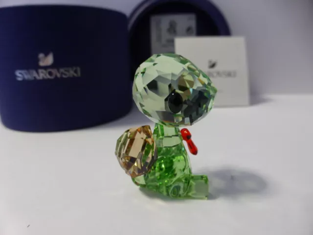 Swarovski Crystal Shelly The Turtle New In Box With Certificate 2