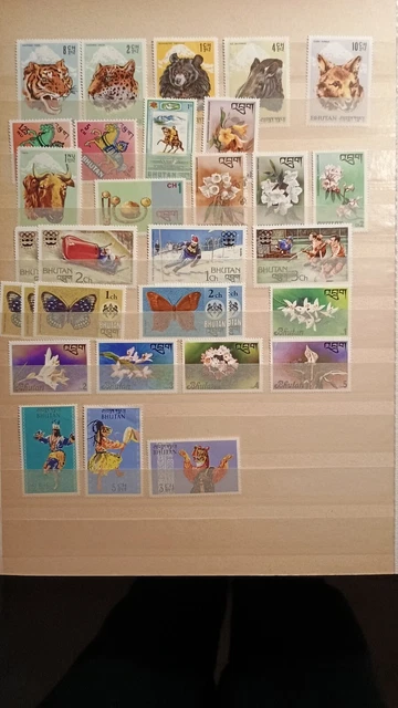 Bhutan Lot Briefmarken
