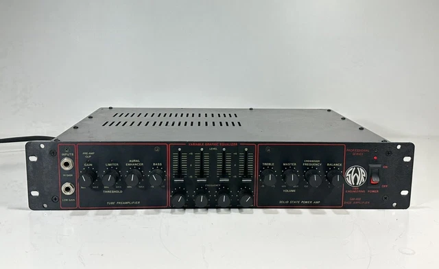 SWR SM-400 ~ Hybrid Bass Amplifier Head ~ 400W Power Rate ~ Rackmount