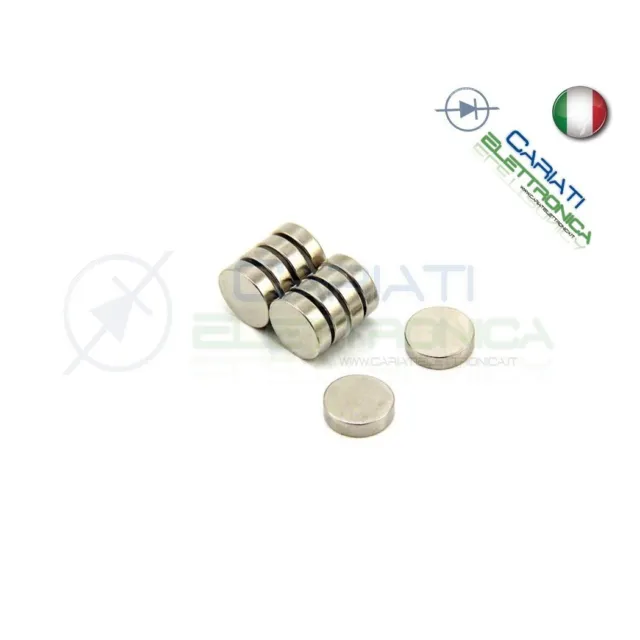 100 Pezzi CALAMITE MAGNETI NEODIMIO 5mm 5X1 mm POTENTI FIMO CERAMICA BOMBONIERE