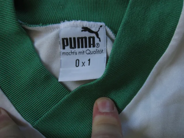 Maillot Puma vintage Shirt 80'S Vert et crème Jersey Football - 0 x 1 / XS / S 3