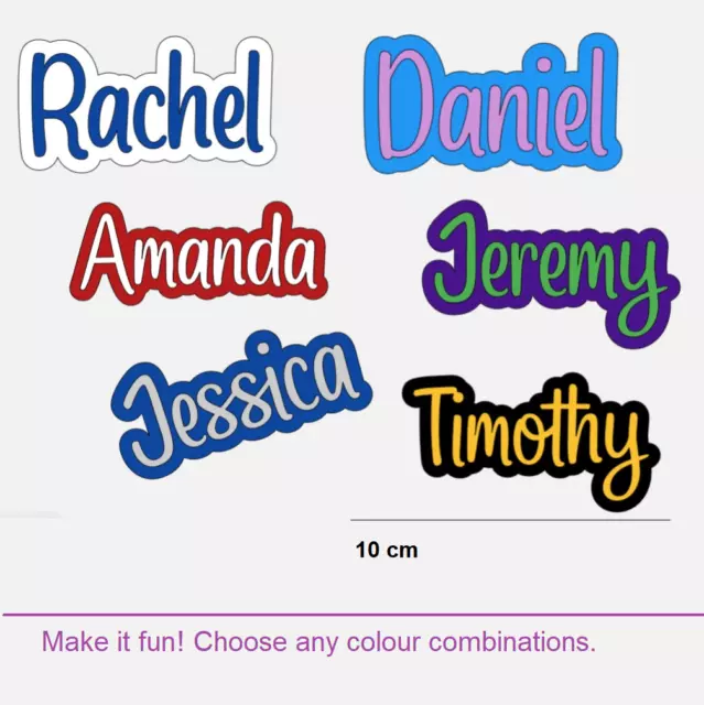 10+ Names Water Bottle 8cm NAME LABELS Personalised STICKERS, Kids School  Party