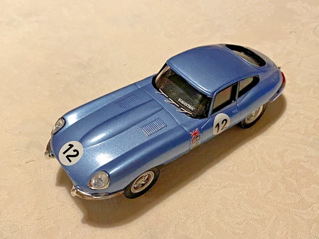 Scalextric Altaya C34 Jaguar E Type Metallic Blue Mint Unused