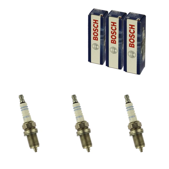 3x BOSCH Zündkerze Zuendkerze Iridium Set / 0 242 236 571 / 3-Zylinder