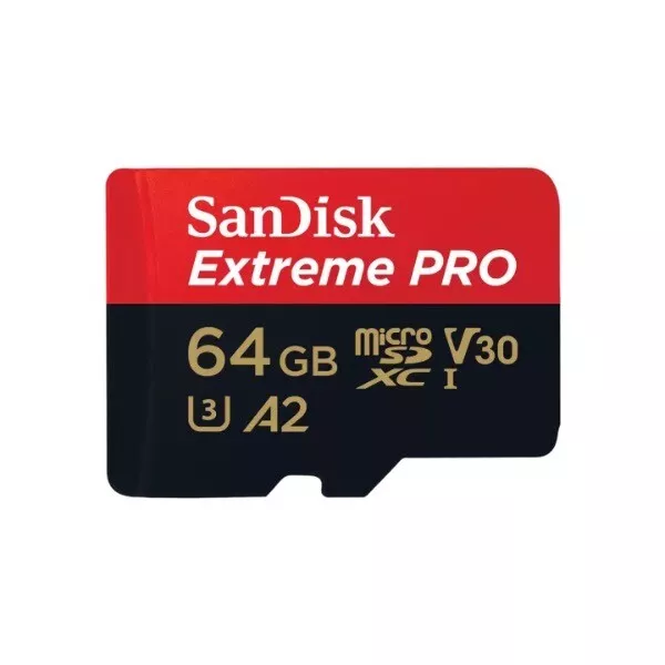 SanDisk Extreme Pro 64GB Class 10 MicroSDXC Memory Card - SDSQXCY-064G-GN6MA