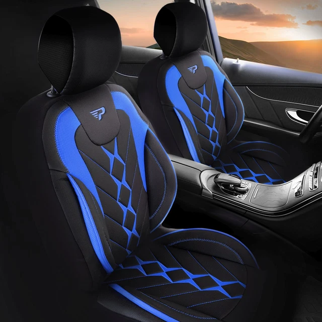 OZFRVXUG 9 Pièces Ensembles Housses De Siège Voiture pour Nissan Qashqai ( J10) 1. Gen 2008-2013, Confortables Respirant Lavable Couvre Sieges Protection de siège,D/9pcs Set Blue OZFRVXUG 9 Pièces Ensembles Housses De Siège Voiture pour Nissan Qashqai ( J10) 1. Gen 2008-2013, Confortables Respirant Lavable Couvre Sieges Protection de siège,D/9pcs Set Blue