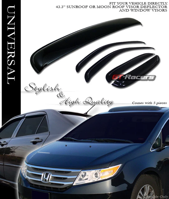 SMOKE SUN SHADE Vent Window Visors Sunroof Moon Roof Guard For 0714