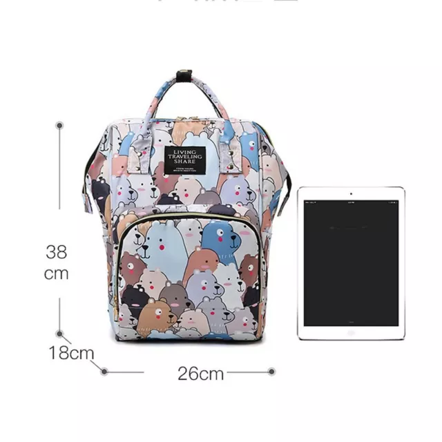 Baby Diaper Nappy Mummy Changing bag Backpack Set Multi-Function Hospital Bag 3