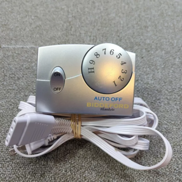 Esfera de control de manta eléctrica Biddeford TC11BA 4 clavijas enchufe plateado 120 V