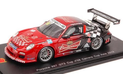 Spark SA041 - Porsche 997 GT3 Cup N°22 - Carrera Cup Asia 2013 - Earl Bamber - 1/43 Résine