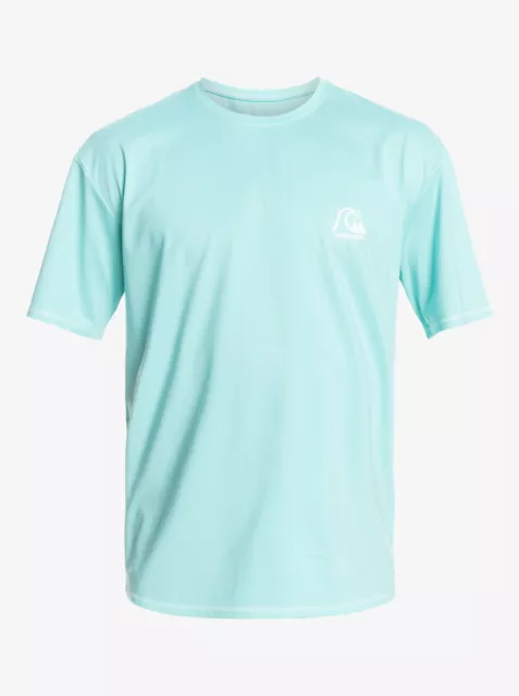 Quiksilver Heritage Heather UPF 50 Surf T-Shirt - Men's - Medium / Angel Blue