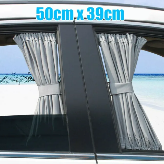 Rideau à battement universel voiture VIP anti-UV pare-soleil 50 * 39 cm ensembl