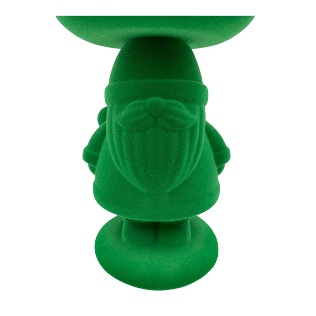 Bath & Body Works Green Flocked Santa Pedestal 3 Portavelas de mecha 7,25"H #22