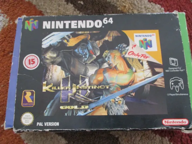 killer instinct gold, boxed with no manual, n64, UK BUYERS ONLY