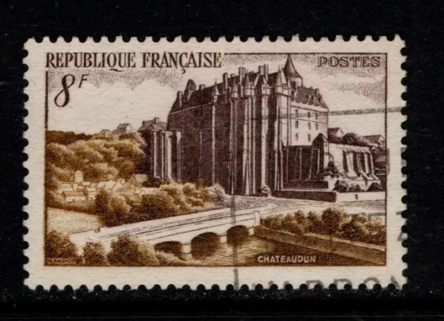 France Francaise 1950 Chateaudun 8f SG1101 Used